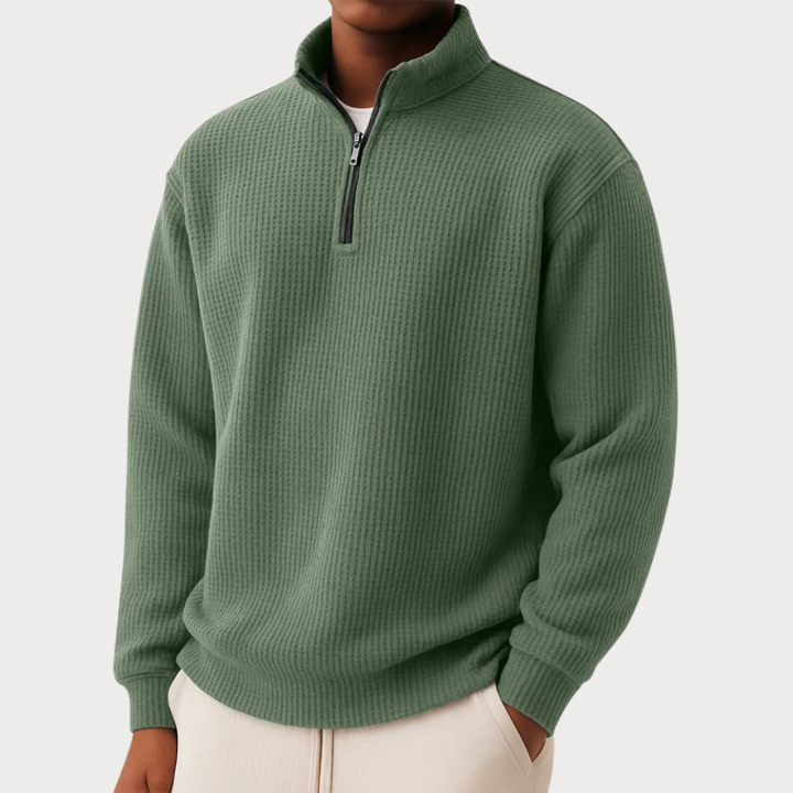 DAMIEN | Zip-Pullover mit täglichem Komfort und zeitlosem Stil