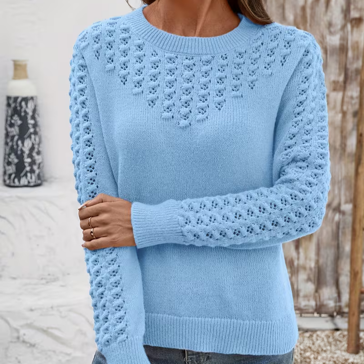 Janine | Hullstrikk Pullover