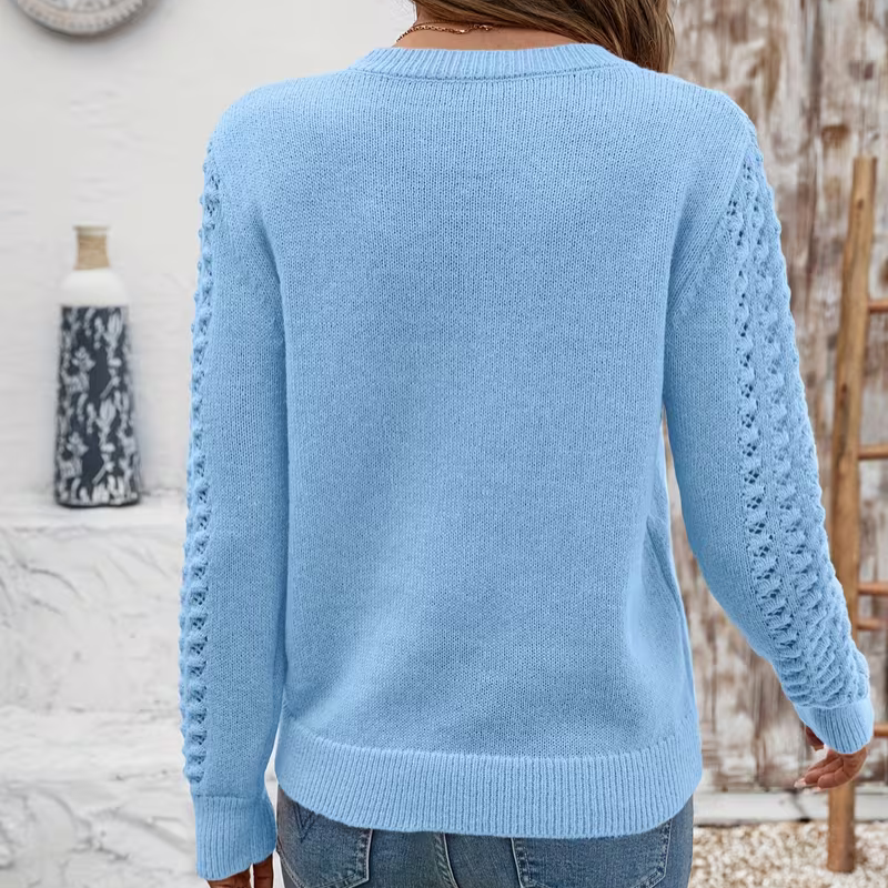 Janine | Hullstrikk Pullover