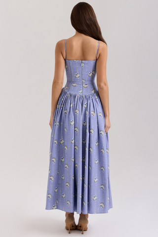 Estrella | Midi-Kleid mit Blumenmuster