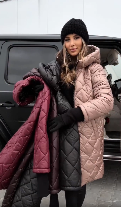 Anna | Elegante Stepp-Winterjacke mit Warmem Kapuze