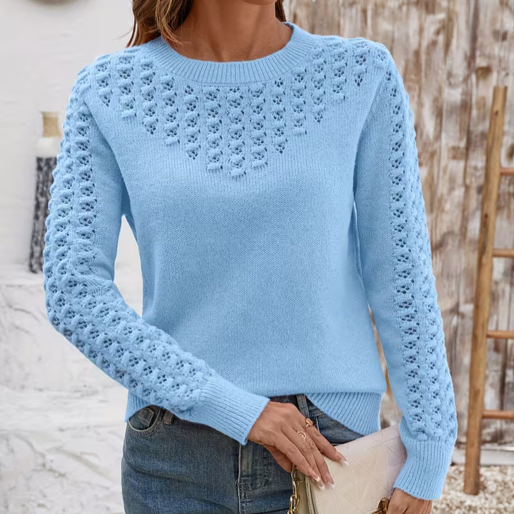 Janine | Hullstrikk Pullover