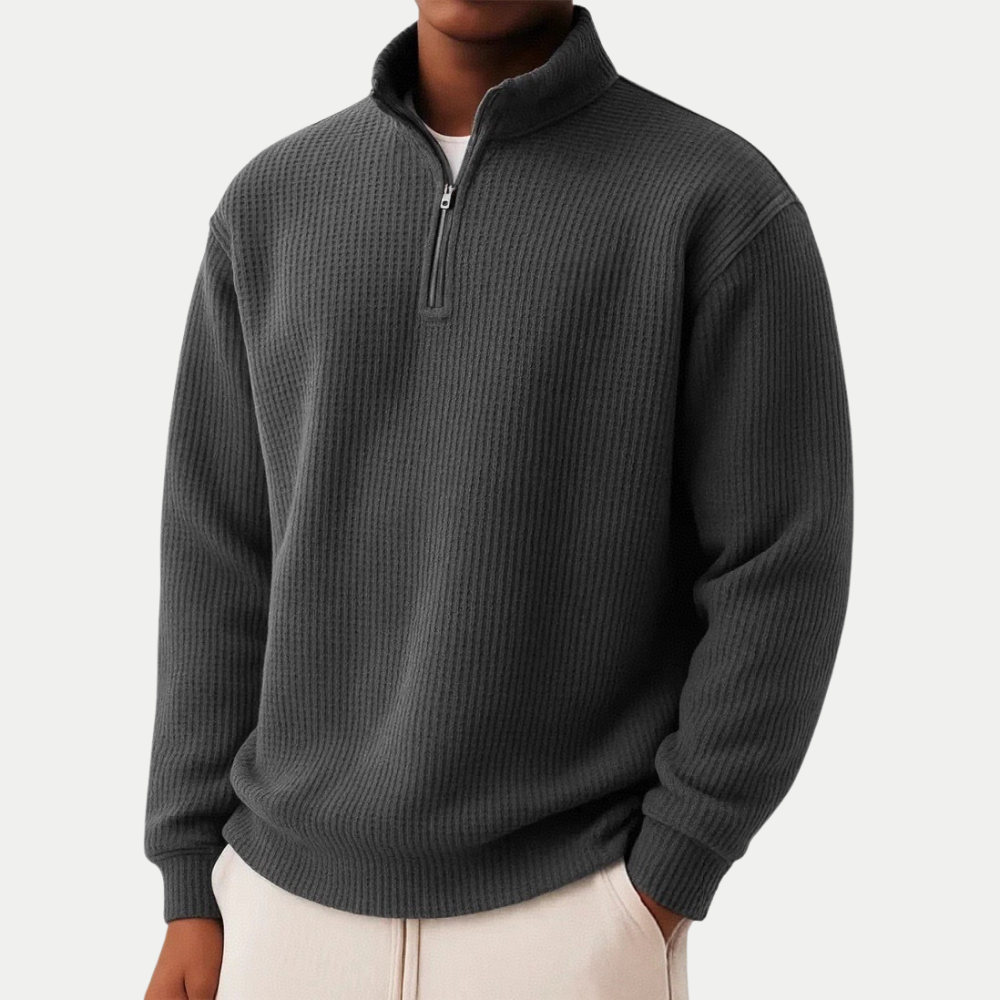 DAMIEN | Zip-Pullover mit täglichem Komfort und zeitlosem Stil