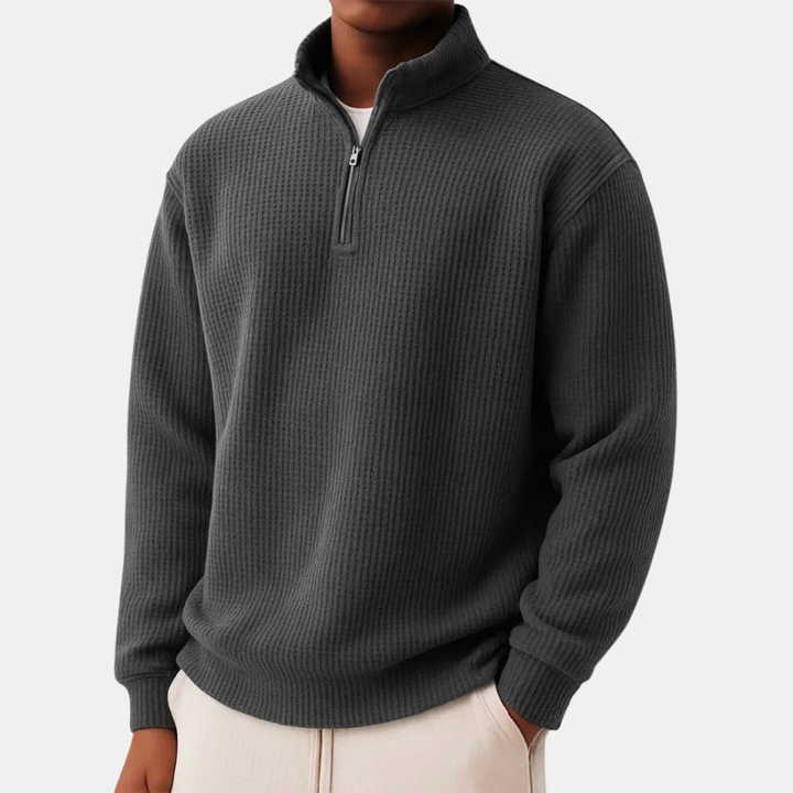 DAMIEN | Zip-Pullover mit täglichem Komfort und zeitlosem Stil