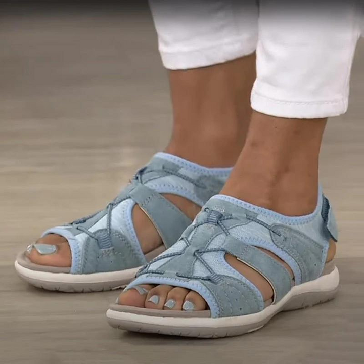 Ursula | Sandalen mit Blumenmuster
