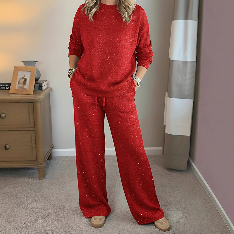 Elise | Damen-Glitzer-Weihnachts-Zweiteiler