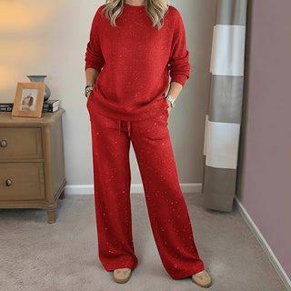 Elise | Damen-Glitzer-Weihnachts-Zweiteiler