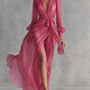 Ava | Romantisches Maxikleid mit Bindegürtel