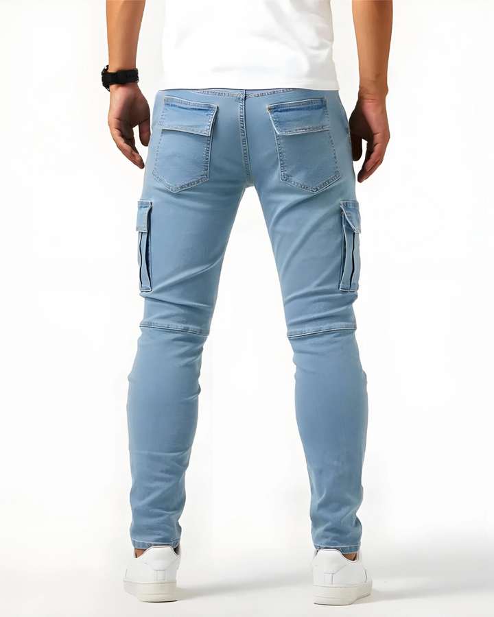 Arden | Slim Fit Stretch Cargo Jeans für Herren