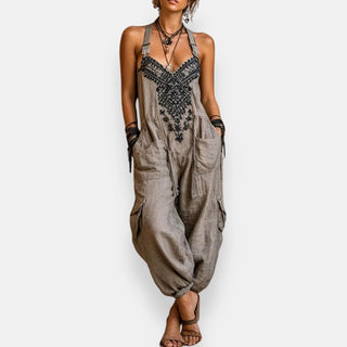 María Teresa | Bestickter Boho-Overall