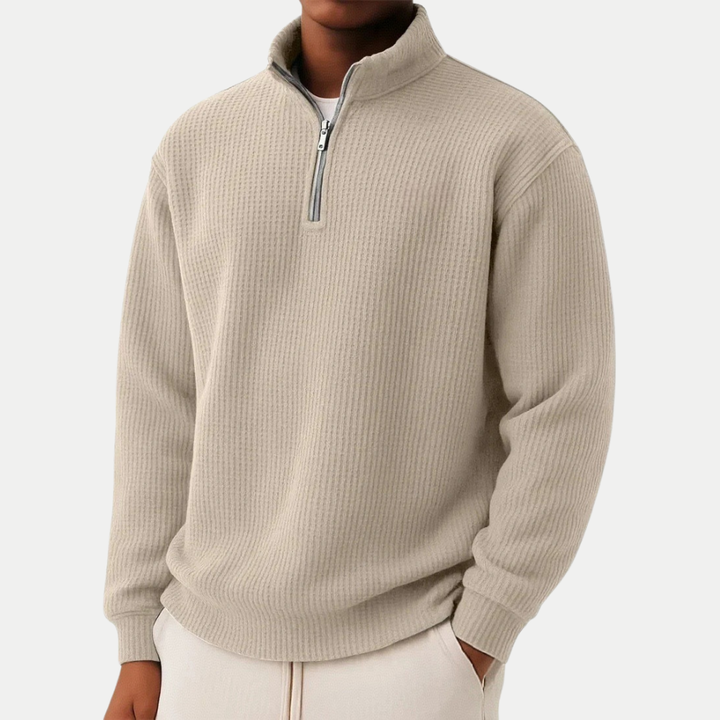 DAMIEN | Zip-Pullover mit täglichem Komfort und zeitlosem Stil
