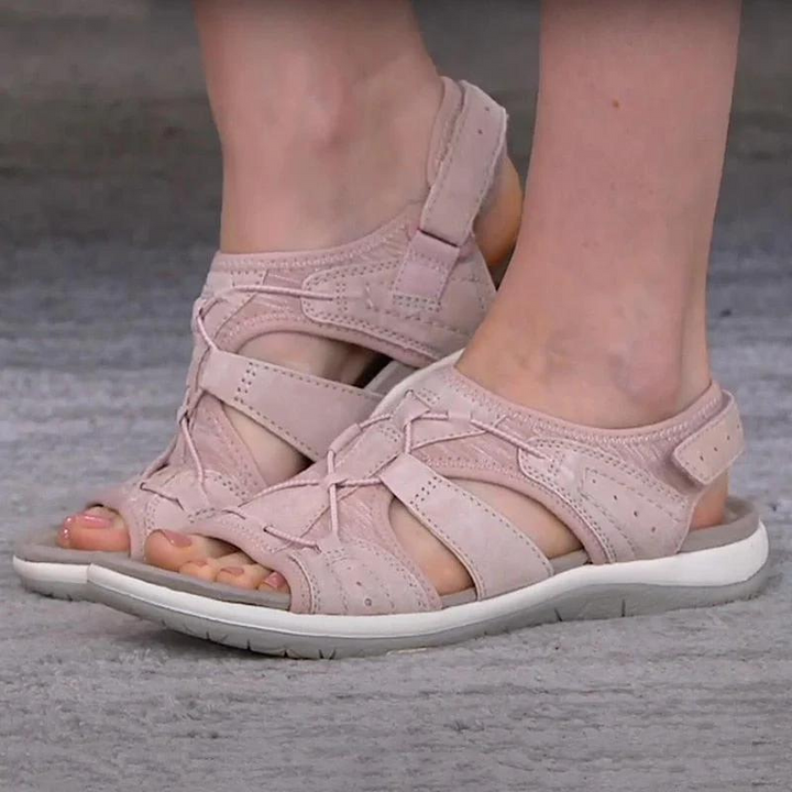 Ursula | Sandalen mit Blumenmuster