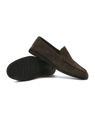 Premium Wildleder Slipper - Schwarze Sohlen