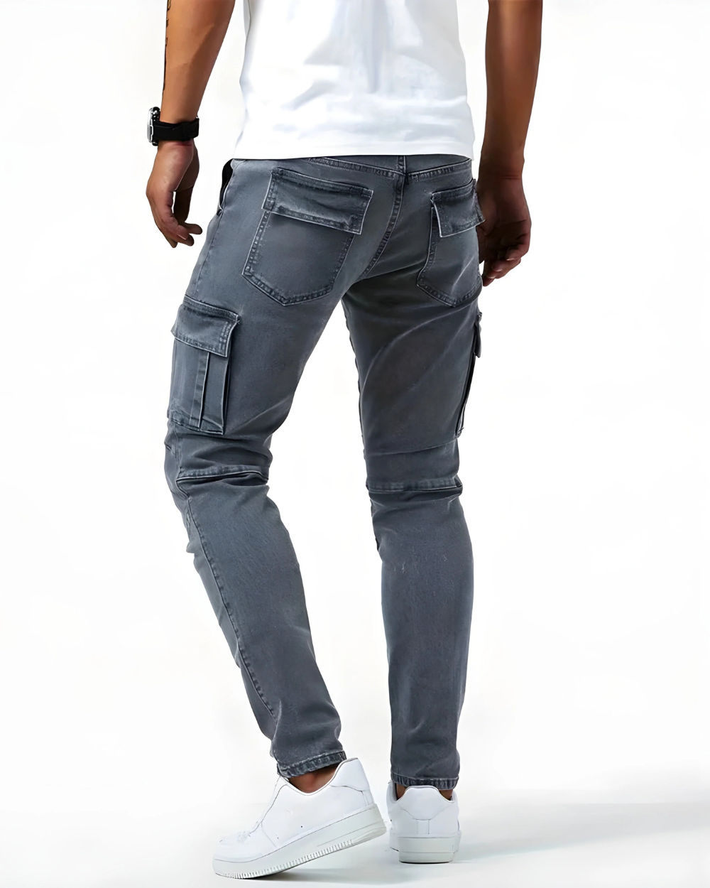 Arden | Slim Fit Stretch Cargo Jeans für Herren