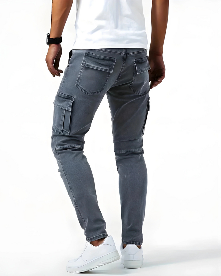 Arden | Slim Fit Stretch Cargo Jeans für Herren