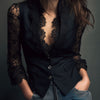 Selina | Elegante Spitzenbluse mit taillierter Weste