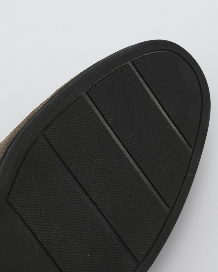Premium Wildleder Slipper - Schwarze Sohlen