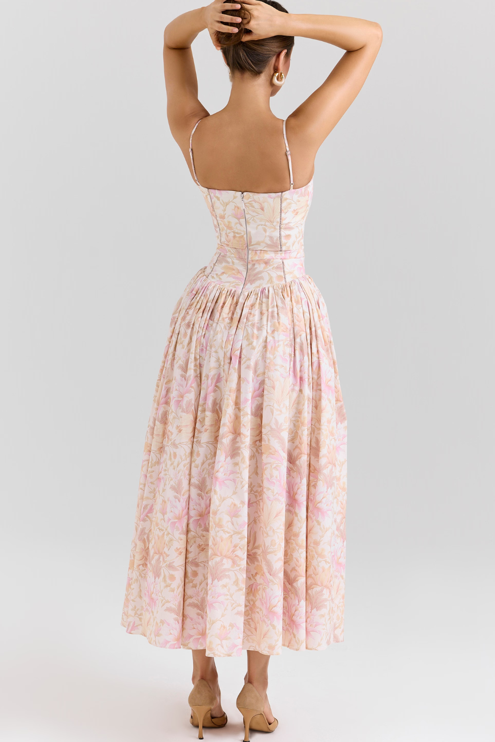 Estrella | Midi-Kleid mit Blumenmuster