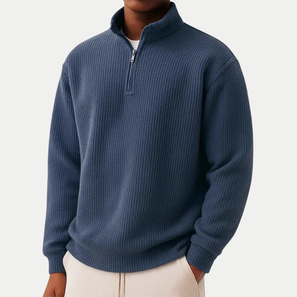 DAMIEN | Zip-Pullover mit täglichem Komfort und zeitlosem Stil