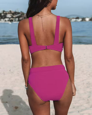 Giulia | Hochgeschnittener Basic Bikini
