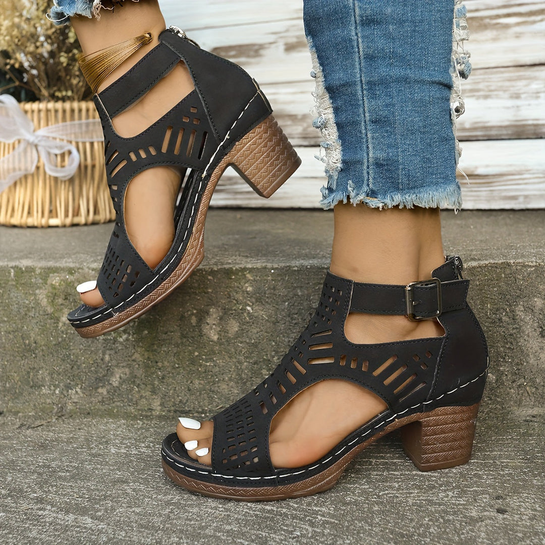 Elena | Sandalen mit Doppelriemen