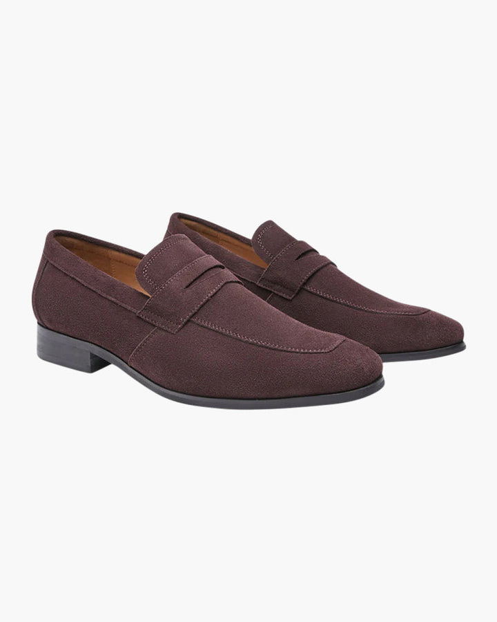 Old Money Wildleder Penny Loafers