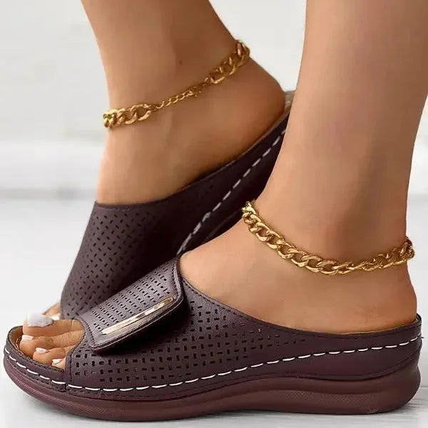 Joanna | Minimalistische Slip-On-Sandalen