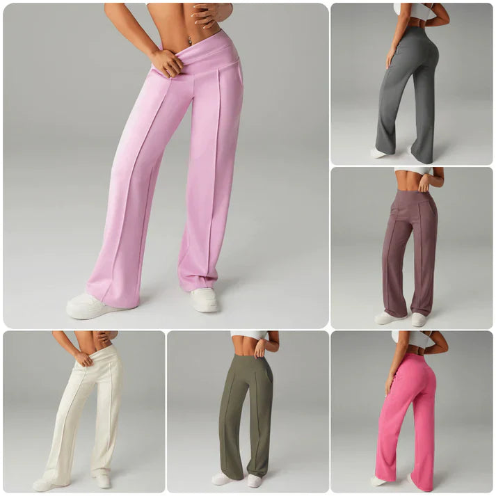 Alba | Hosen mit geradem Schnitt und weitem Bein