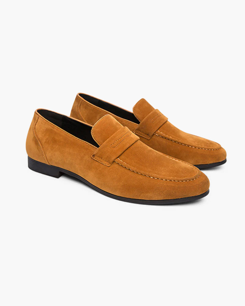 Old Money Wildleder Penny Loafers