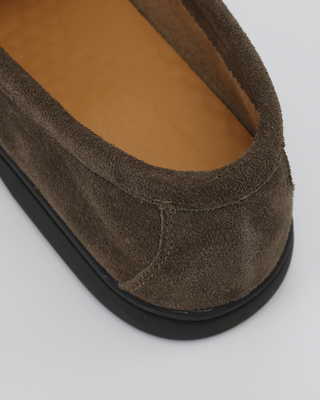 Premium Wildleder Slipper - Schwarze Sohlen