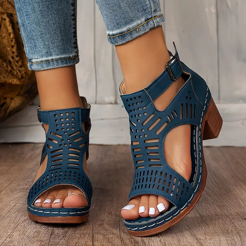 Elena | Sandalen mit Doppelriemen