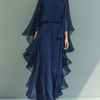 Kaia | Fließendes Chiffon-Maxikleid
