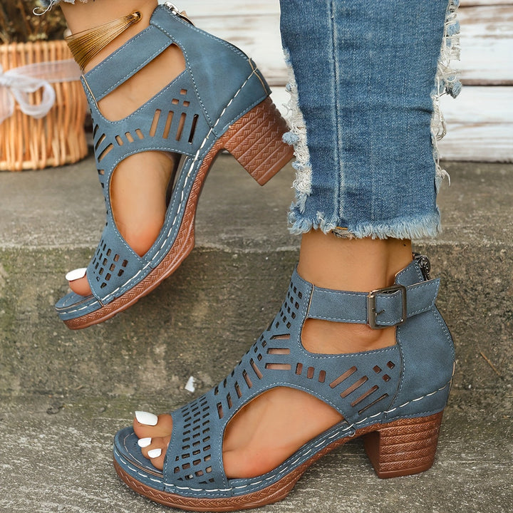 Elena | Sandalen mit Doppelriemen