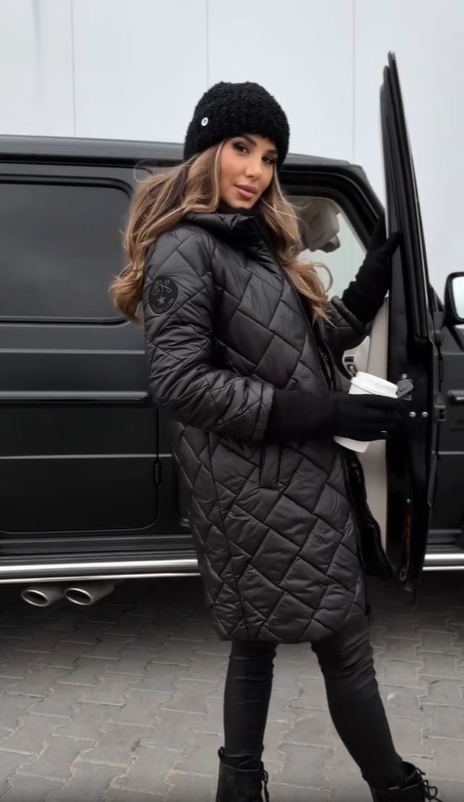 Anna | Elegante Stepp-Winterjacke mit Warmem Kapuze