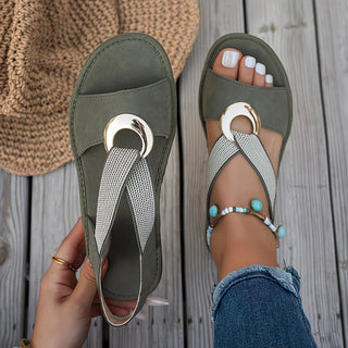 Doreen | Bequeme Slip-On Sandalen