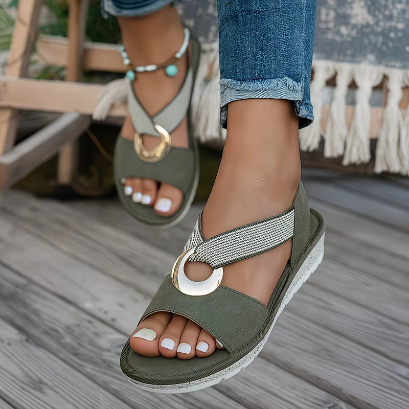 Doreen | Bequeme Slip-On Sandalen