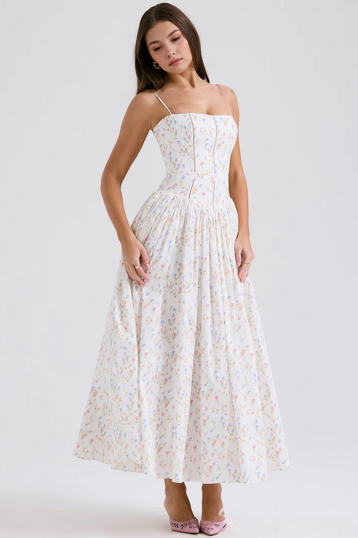 Estrella | Midi-Kleid mit Blumenmuster