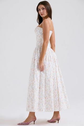 Estrella | Midi-Kleid mit Blumenmuster
