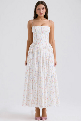 Estrella | Midi-Kleid mit Blumenmuster