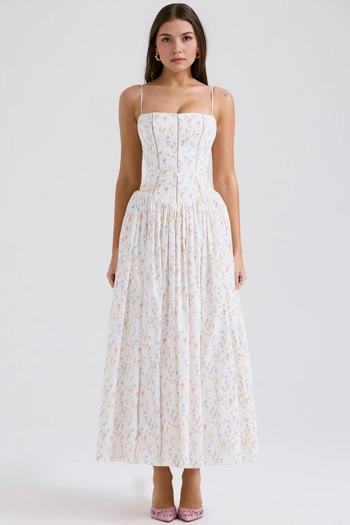 Estrella | Midi-Kleid mit Blumenmuster