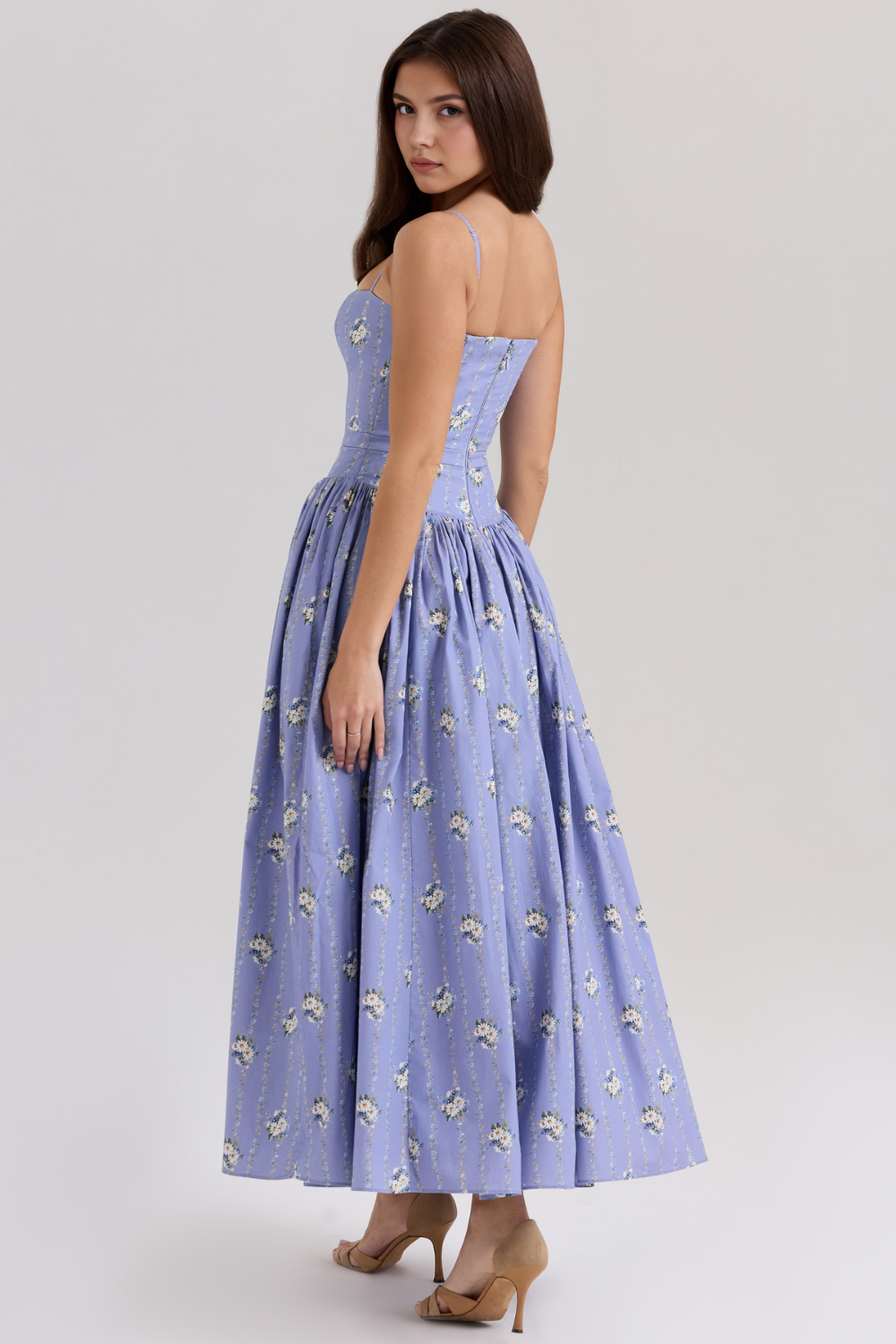 Estrella | Midi-Kleid mit Blumenmuster