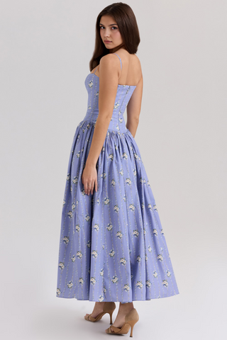Estrella | Midi-Kleid mit Blumenmuster