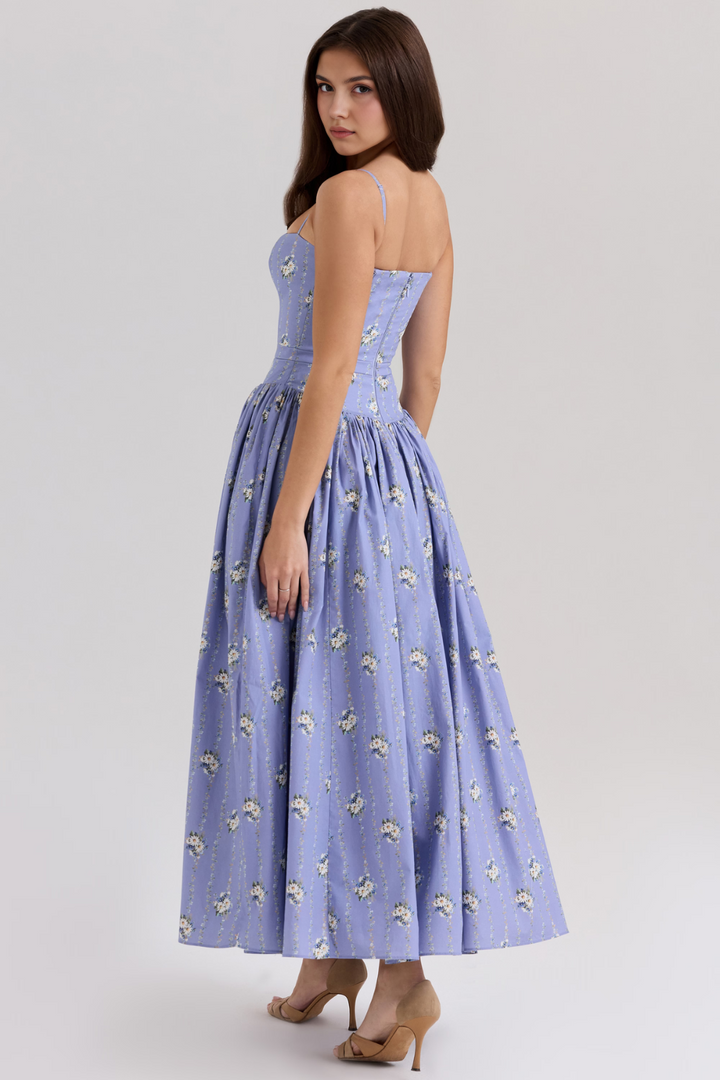 Estrella | Midi-Kleid mit Blumenmuster