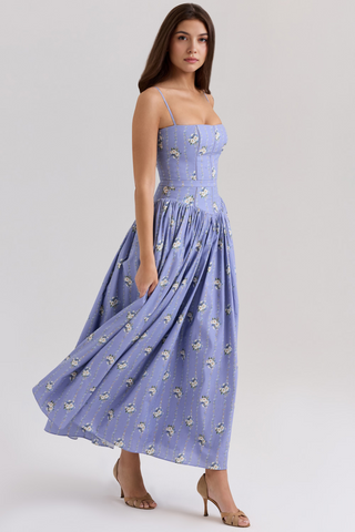 Estrella | Midi-Kleid mit Blumenmuster