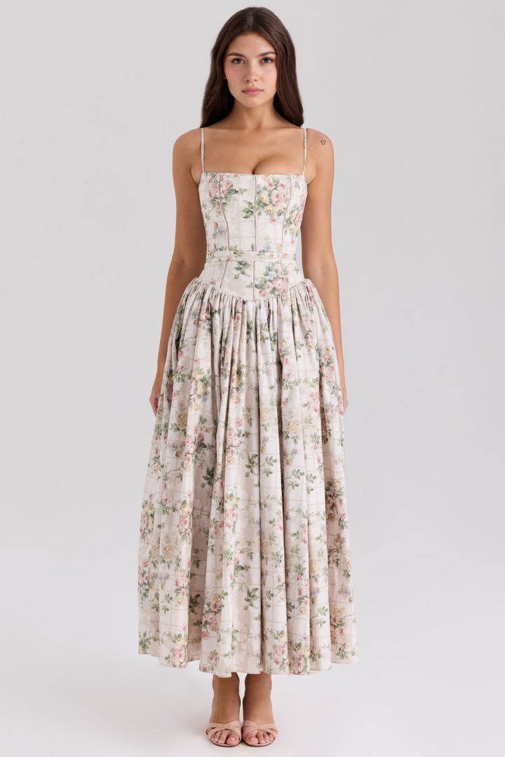 Estrella | Midi-Kleid mit Blumenmuster