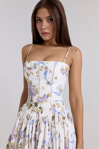 Estrella | Midi-Kleid mit Blumenmuster