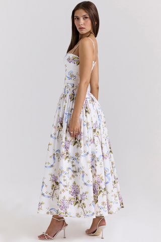 Estrella | Midi-Kleid mit Blumenmuster