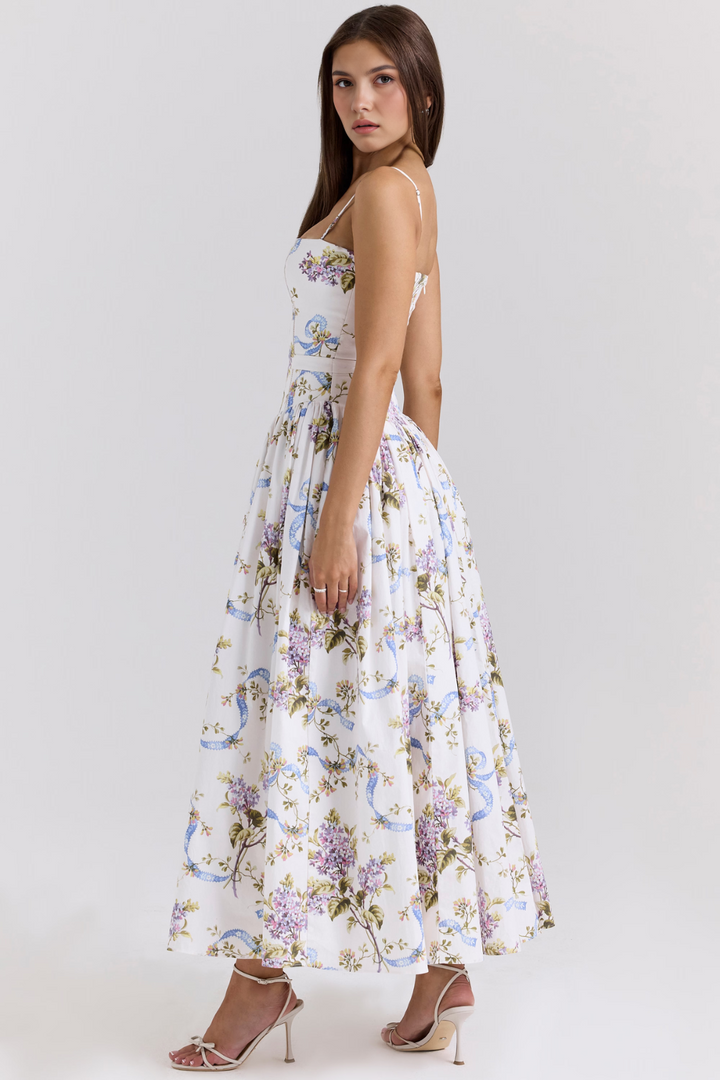 Estrella | Midi-Kleid mit Blumenmuster
