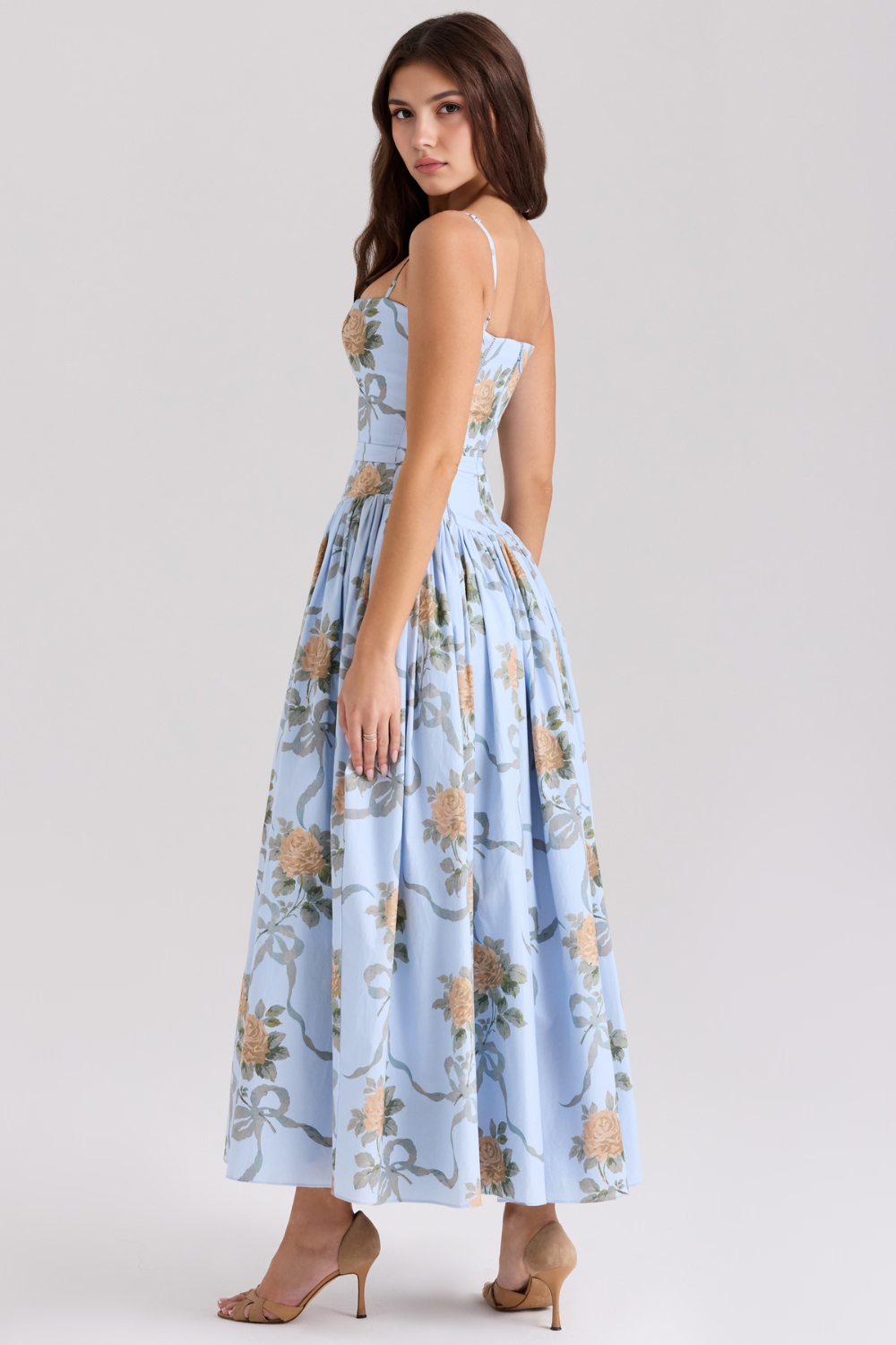 Estrella | Midi-Kleid mit Blumenmuster