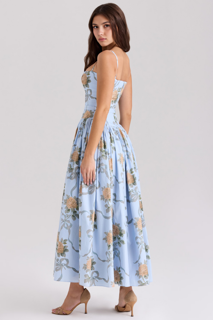 Estrella | Midi-Kleid mit Blumenmuster